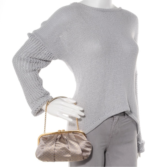 SOLD!! LOUIS VUITTON Limited Edition Satin Monogram Aumoniere Clutch With Chain - Picture 2 of 16